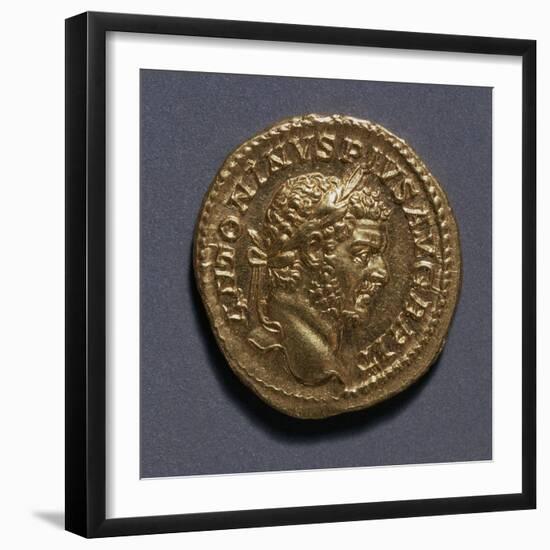 Caracalla Aureus Bearing Image of Emperor, Roman Coins, 3rd Century AD-null-Framed Giclee Print