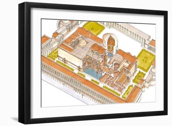 Caracalla Baths, Rome-Fernando Aznar Cenamor-Framed Giclee Print