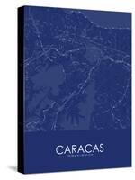 Caracas, Venezuela (Bolivarian Republic of) Blue Map-null-Stretched Canvas