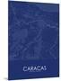 Caracas, Venezuela (Bolivarian Republic of) Blue Map-null-Mounted Poster