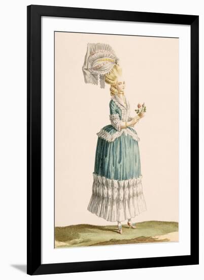 Caraco a La Polanaise, Engraved by Dupin, from 'Galeries Des Modes Et Costumes Francais', C.1778-87-Claude Louis Desrais-Framed Giclee Print