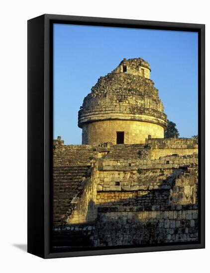 Caracol Astronomical Observatory, Chichen Itza Ruins, Maya Civilization, Yucatan, Mexico-Michele Molinari-Framed Stretched Canvas