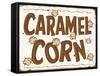Caramel Corn Distressed-Retroplanet-Framed Stretched Canvas