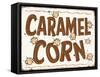 Caramel Corn Distressed-Retroplanet-Framed Stretched Canvas