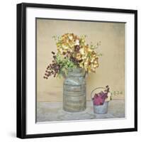 Caramel Hydrangeas-Cristin Atria-Framed Art Print