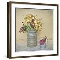 Caramel Hydrangeas-Cristin Atria-Framed Art Print