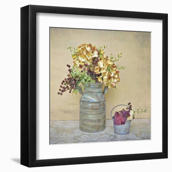 Caramel Hydrangeas-Cristin Atria-Framed Giclee Print