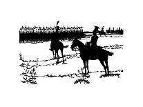 Silhouette for Ombres Chinoisses from Lepopee, 1898-Caran D'Ache-Laminated Giclee Print