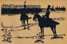 Silhouette for Ombres Chinoisses from Lepopee, 1898-Caran D'Ache-Framed Stretched Canvas
