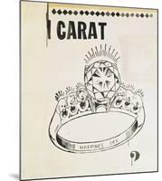 Carat, 1961-Andy Warhol-Mounted Art Print