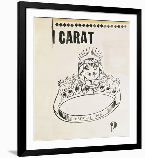 Carat, 1961-Andy Warhol-Framed Art Print