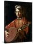 Caravaggio: Luteplayer-Caravaggio-Stretched Canvas