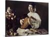 Caravaggio: Luteplayer-Caravaggio-Stretched Canvas