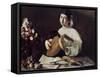 Caravaggio: Luteplayer-Caravaggio-Framed Stretched Canvas