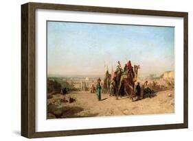 Caravan, 1860-Felix Francois Georges Philibert Ziem-Framed Giclee Print