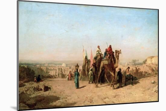 Caravan, 1860-Felix Francois Georges Philibert Ziem-Mounted Giclee Print