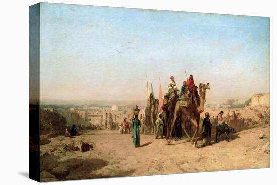 Caravan, 1860-Felix Francois Georges Philibert Ziem-Stretched Canvas