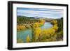 Caravan Crossing a Bridge on the Clutha River in Autumn, Wanaka, South Island, New Zealand, Pacific-Matthew Williams-Ellis-Framed Photographic Print