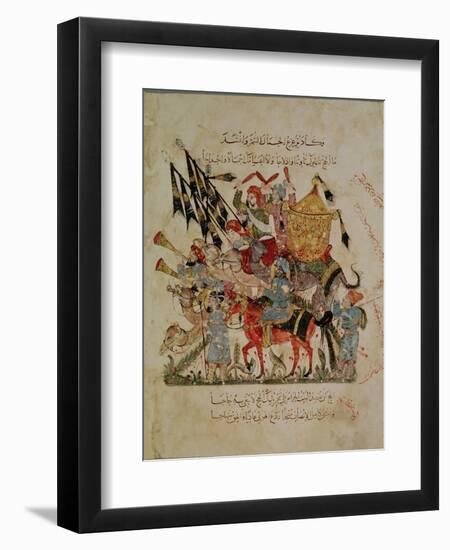 Caravan Going to Mecca from "The Maqamat" ("The Meetings"), Illustrated by Hariri-null-Framed Giclee Print