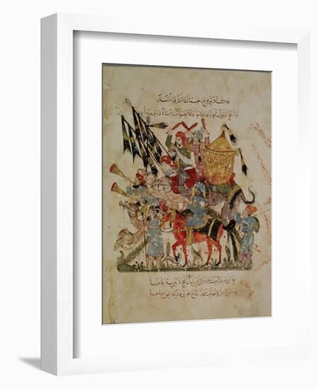 Caravan Going to Mecca from "The Maqamat" ("The Meetings"), Illustrated by Hariri-null-Framed Giclee Print