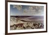 Caravan in Desert-Alberto Pasini-Framed Giclee Print