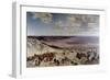 Caravan in Desert-Alberto Pasini-Framed Giclee Print