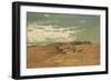 Caravan in the Desert-Cesare Biseo-Framed Giclee Print