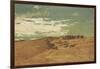 Caravan in the Desert-Cesare Biseo-Framed Giclee Print