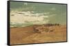 Caravan in the Desert-Cesare Biseo-Framed Stretched Canvas