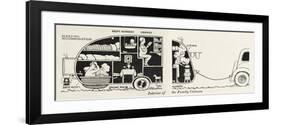 Caravan Interior-William Heath Robinson-Framed Premium Giclee Print