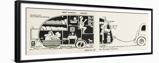 Caravan Interior-William Heath Robinson-Framed Premium Giclee Print