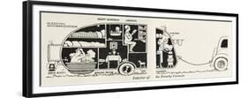 Caravan Interior-William Heath Robinson-Framed Premium Giclee Print