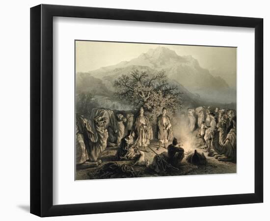 Caravan of Armenian Merchants, Transcaucasia-Grigori Grigorevich Gagarin-Framed Giclee Print