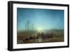 Caravan of Bedouins, 1863 (Oil on Canvas)-Francois Barry-Framed Giclee Print