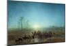 Caravan of Bedouins, 1863 (Oil on Canvas)-Francois Barry-Mounted Giclee Print