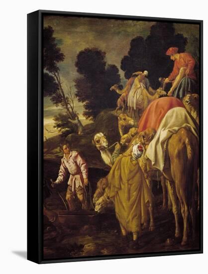 Caravan of Camels-Pedro Orrente-Framed Stretched Canvas
