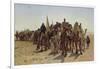 Caravan of Pilgrims Cross the Desert to Mecca-Leon Belly-Framed Photographic Print