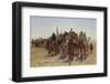 Caravan of Pilgrims Cross the Desert to Mecca-Leon Belly-Framed Photographic Print