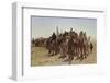 Caravan of Pilgrims Cross the Desert to Mecca-Leon Belly-Framed Photographic Print