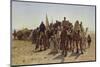 Caravan of Pilgrims Cross the Desert to Mecca-Leon Belly-Mounted Photographic Print