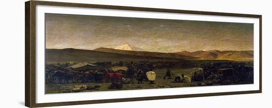 Caravan Park in Persia, 1859-Alberto Pasini-Framed Giclee Print