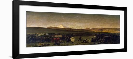 Caravan Park in Persia, 1859-Alberto Pasini-Framed Giclee Print