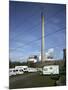 Caravan Site next to Powewr Station-Robert Brook-Mounted Photographic Print