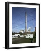 Caravan Site next to Powewr Station-Robert Brook-Framed Photographic Print