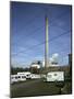 Caravan Site next to Powewr Station-Robert Brook-Mounted Photographic Print