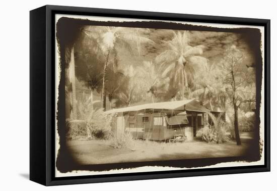 Caravan under awning, Queensland, Australia-Theo Westenberger-Framed Stretched Canvas