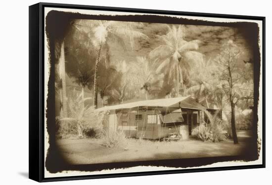 Caravan under awning, Queensland, Australia-Theo Westenberger-Framed Stretched Canvas