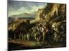 Caravane Dans Les Monts D'Atlas (Caravan in the Atlas Mountains, Morocco)-Jean-Joseph Bellel-Mounted Giclee Print