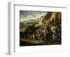 Caravane Dans Les Monts D'Atlas (Caravan in the Atlas Mountains, Morocco)-Jean-Joseph Bellel-Framed Giclee Print