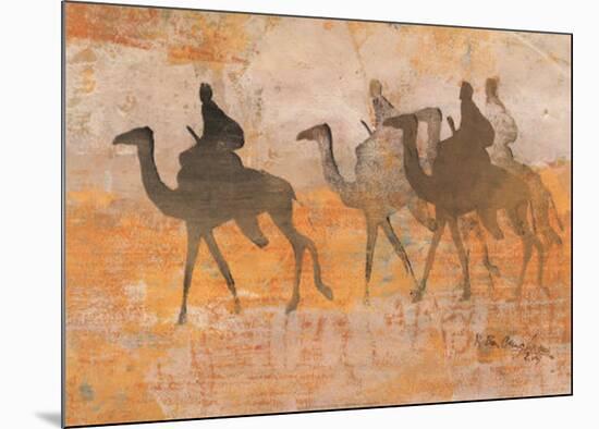 Caravane-Ben Ouaghrem-Mounted Art Print